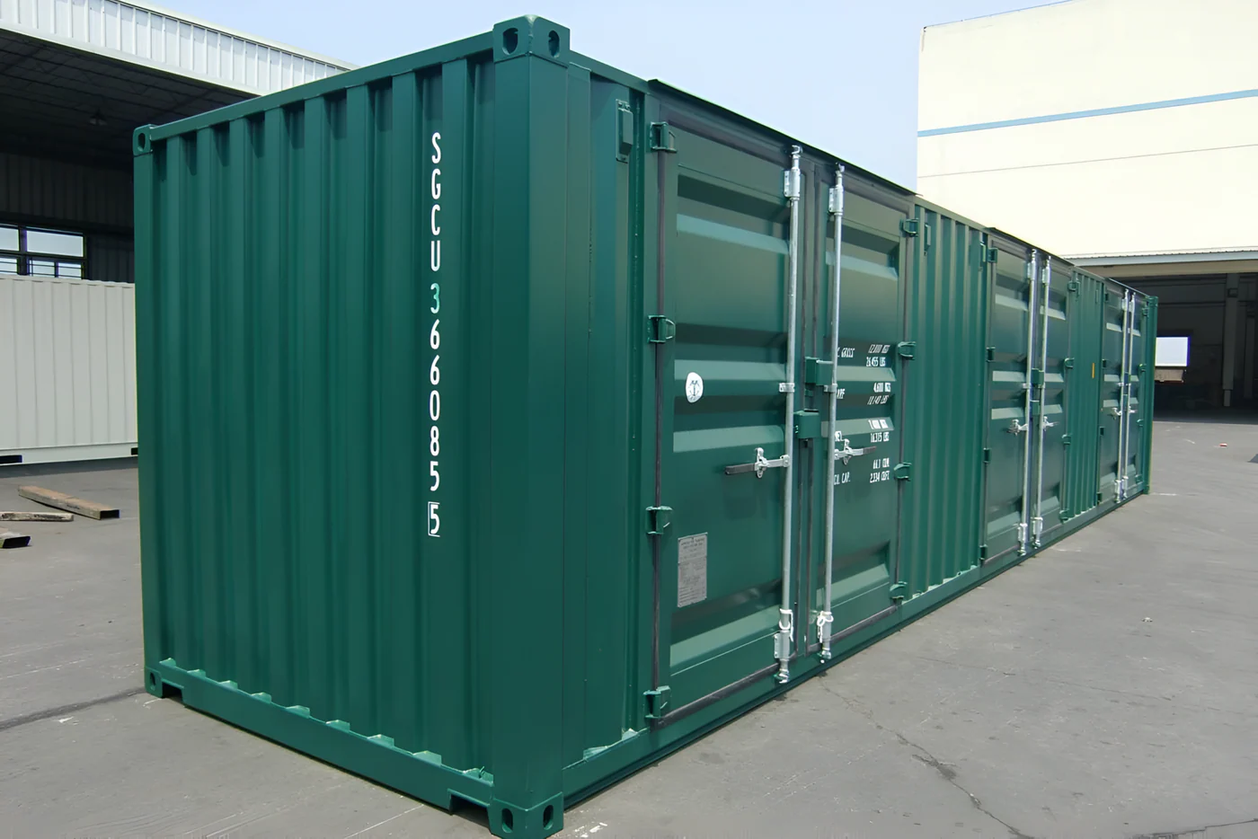 Contenedor de almacen de 40 pies y 6 puertas - Imagen 3