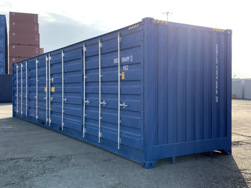 Contenedor maritímo de 40 pies HC con puertas laterales
