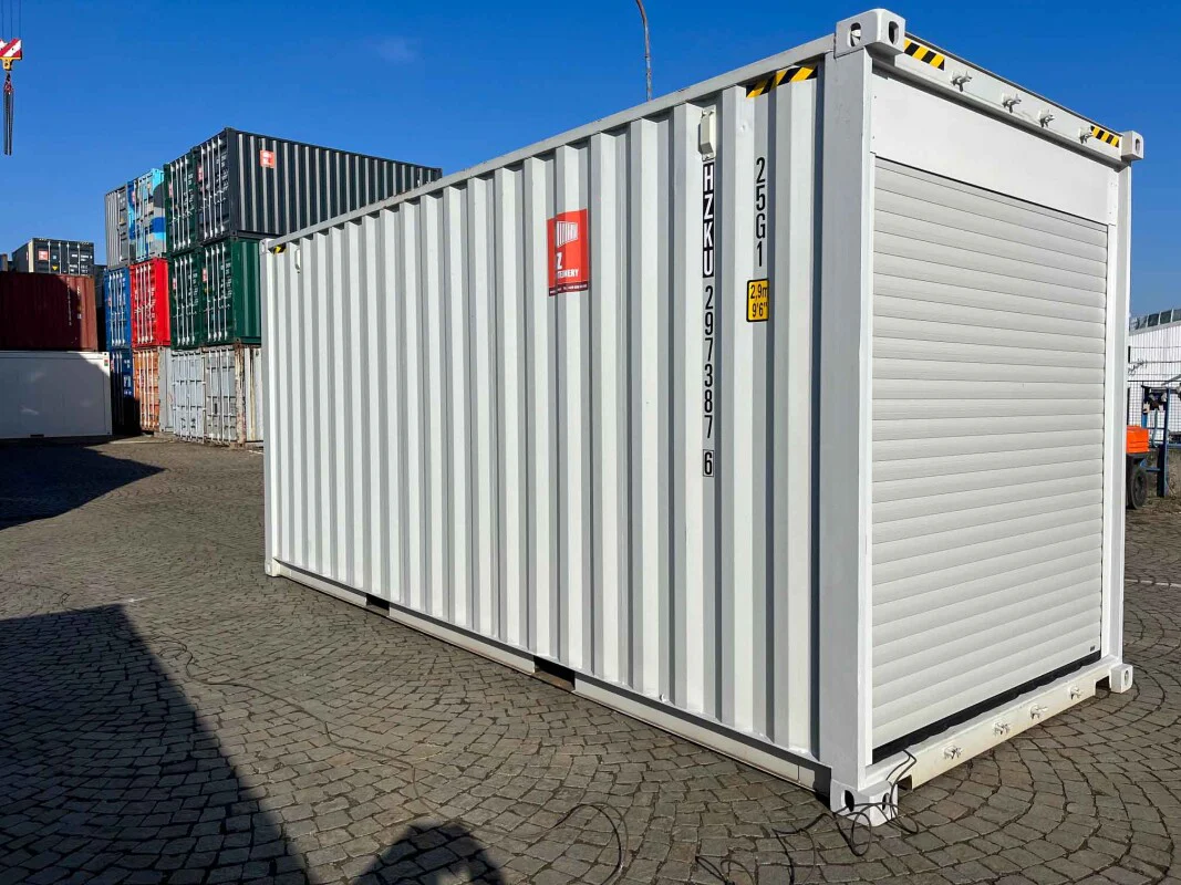 Contenedor HC de 20 pies con puertas enrollables