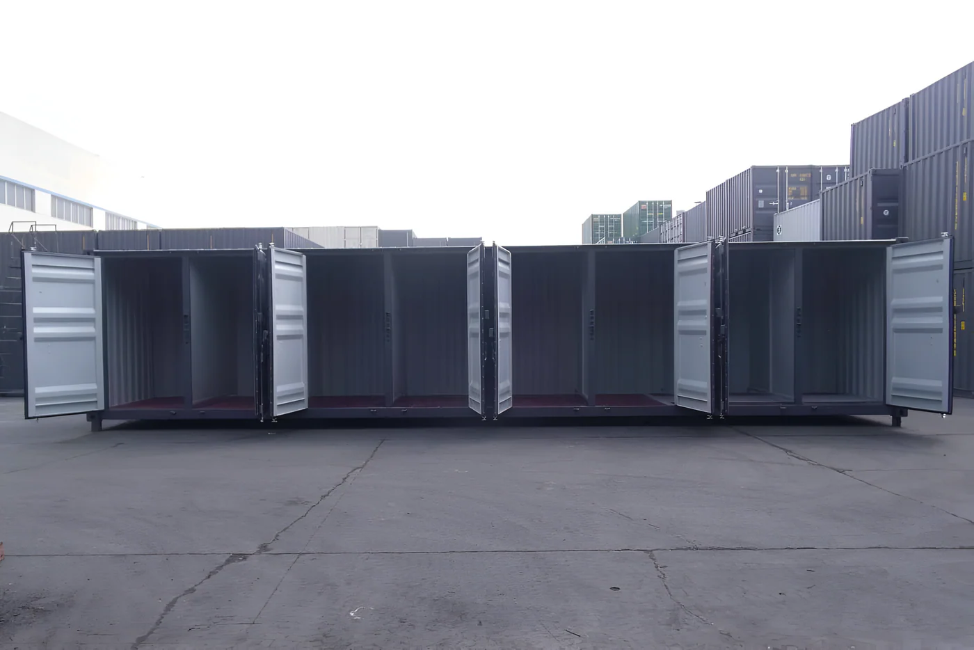 Contenedor de almacenamiento de 40 pies y 8 puertas - Imagen 3
