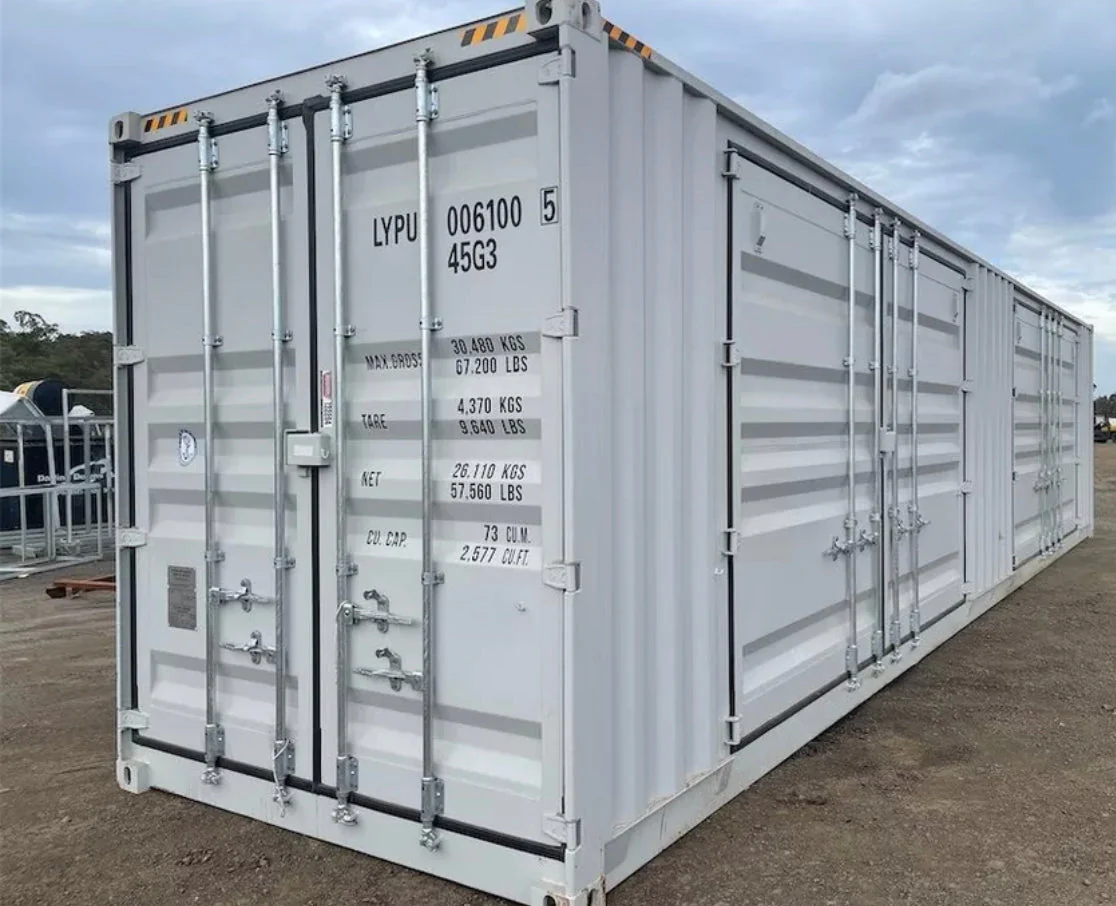 CONTENEDOR MARÍTIMO HIGH-CUBE DE 40′ CON 2 PUERTAS LATERALES